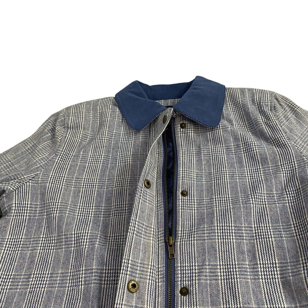Denim & Co Blazer Womens XS Blue Jacket US Medium Career Work Office Chore Coat - Picture 6 of 16